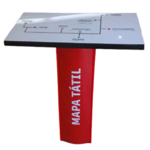 Mapa Tátil com Pedestal