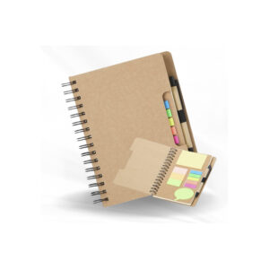 Caderno com Autoadesivos e Caneta
